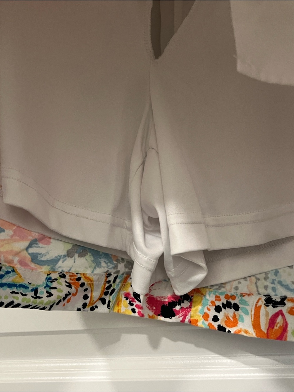 Christopher & Banks White Multicolor Floral Paisley Petite Skort - Picture 5 of 14